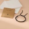 Handwoven Morse Code Number Flat Knot Bracelet Unisex Fashion Accessory