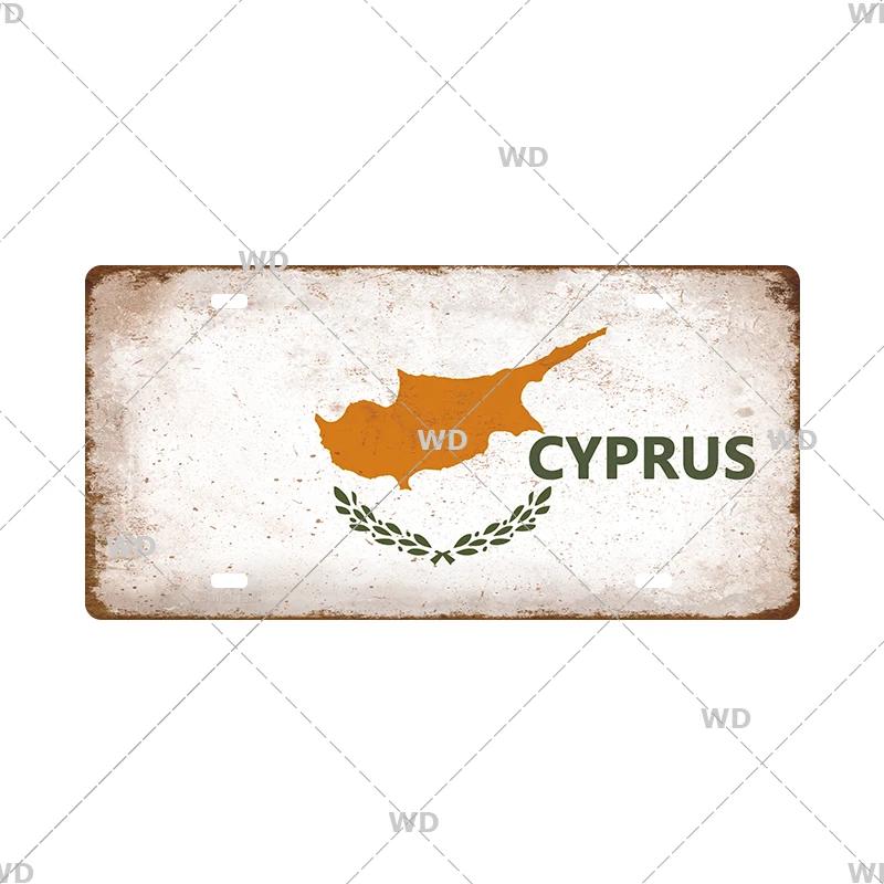 National Flag License Plate 6x12Inch Home Signs Metal Vintage Tin Sign Garage Bar Wall Signs Decor Patriots Best Gift Dustproof