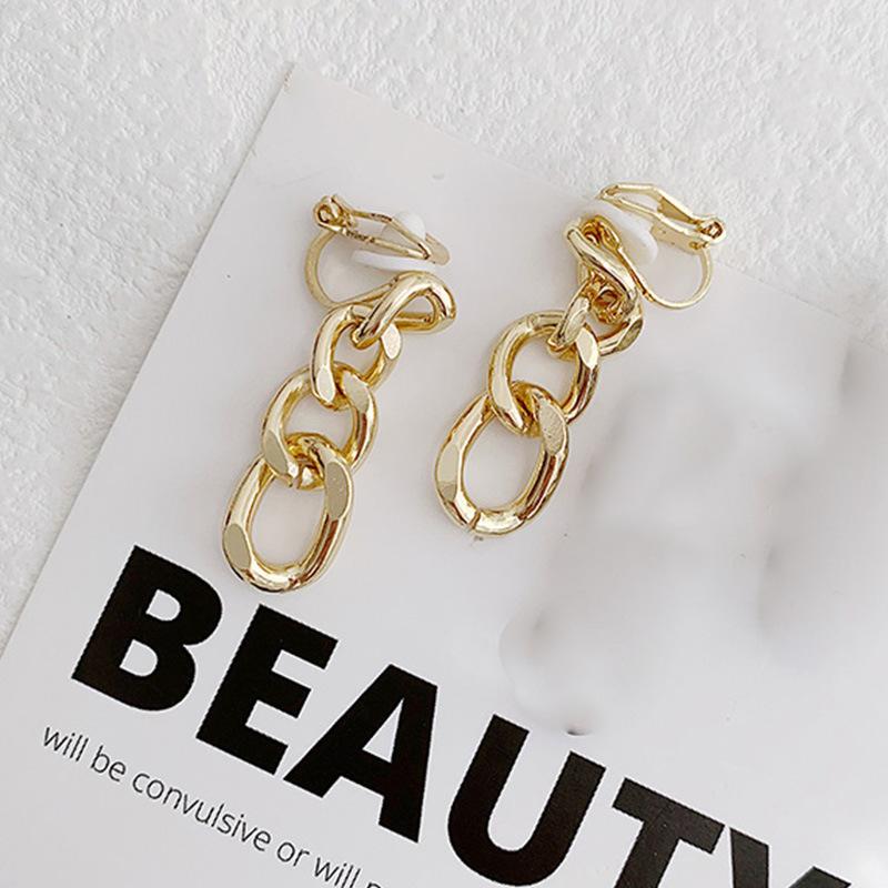 Gold Smooth Bow Heart Clip On Earrings Non Pierced Minimalist Wedding Bridal Jewelry For Women