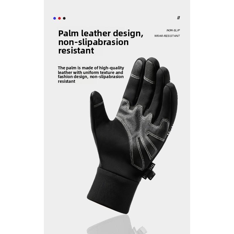 Warm-keeping Cycling Gloves for Outdoor Activities Skiing Cycling Water-resistant and Anti-slip Touchscreen with Added Insulation for Cold Protection.