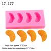 Fruchtförmige Silikonformen zur Kuchendekoration - Orange, Blaubeere, Himbeere, Erdbeere