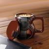 Ceramics Musical Instrument Coffee Mug Guitar Pattern Handcrafted Coffee Cup Durable Guitar Shaped Desktop Ornament Drinkware