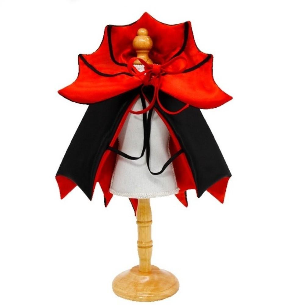 Stand-collar Cat Cosplay Cloak Adjustable Small Dog Knight Cape Cool Halloween Pet Costume  Party