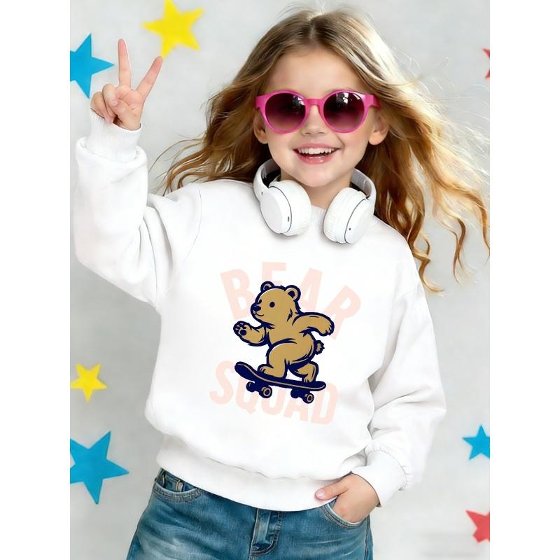 European sizes Cute Print Pattern 0-3 Years Old Baby Kid Comfortable Spring Thin Round Neck Sweatshirt Suitable for Outdoor Wear 110