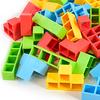 Bausteine Montessori Spielzeug Turm Stapelbausteine Spiel Lernspielzeug Frühpädagogik Spiel und Bildung Unterhaltung für Kinder Kind