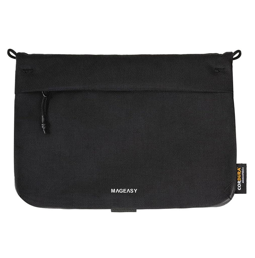 MagEasy Sacoche with Strap Shoulder Strap with Smartphone Storage Pocket and Small Item Pouch for Men and 2L SACOCHE Graphite Black