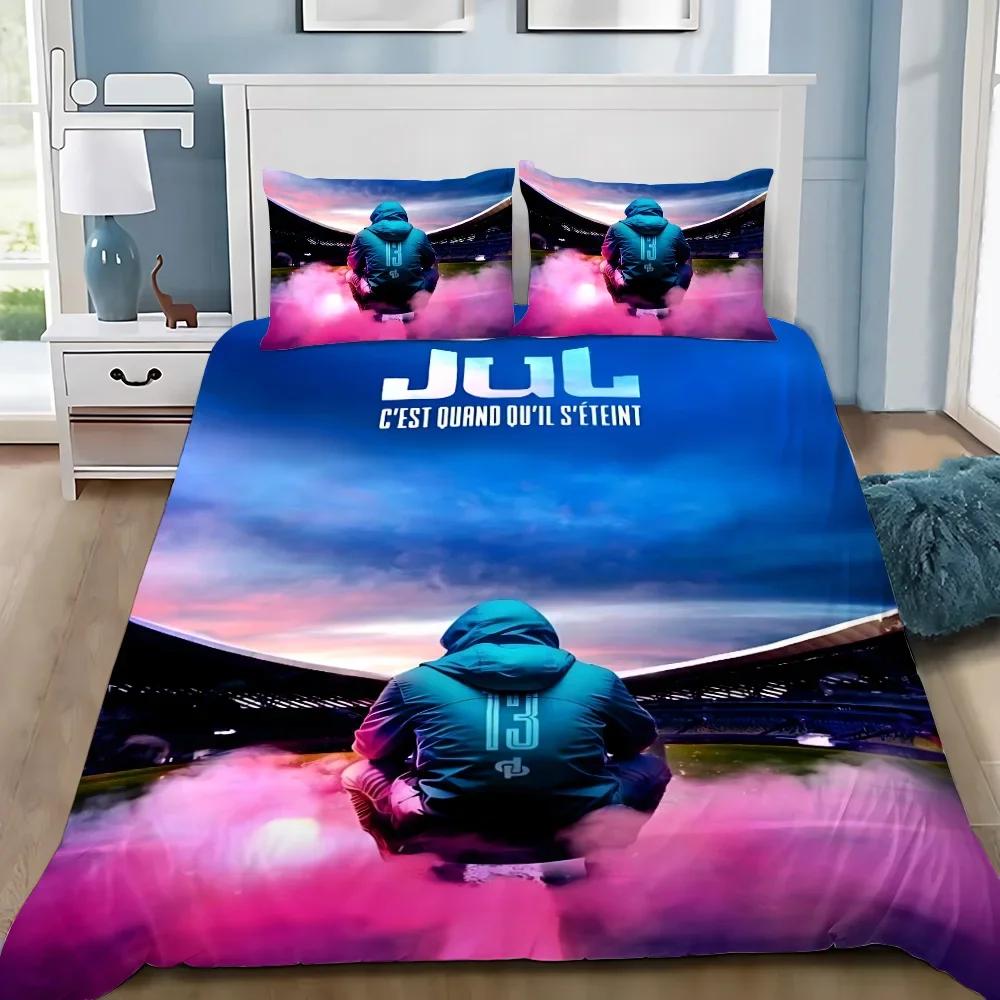 Duvet Cover Rapper Jul C'Est Pas Pillowcase Bedding Des Lol Set Adult Boygirl Bedroom Decoration Single Double Large Size Bed