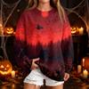 Women's Fashion Casual Halloween Print Round Neck Sweatshirt