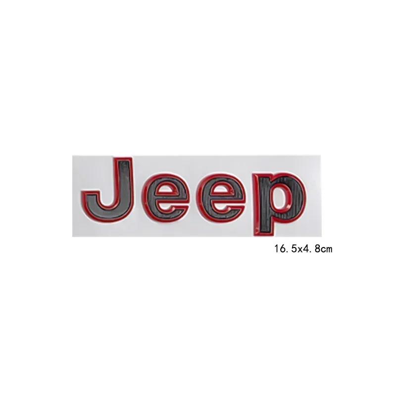 16.5cm Car Side Body Trunk Sticker Badge for Jeep Logo Wrangler Grand Cherokee Compass Renegade Patriot Rubicon Liberty JK XJ