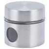 Coffee Bean Container Iron Glass Mini Sealed Jar Kitchen Storage Tank for Beans TeaSilver