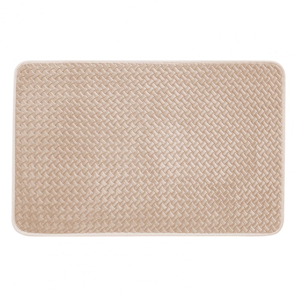 Non-Slip Bathroom Mat Quick Dry Absorbent Bath Mat with Rubber Backing Thin Bathroom Rug for Under Door Floor Bathtub Shower Use