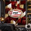 Arazzo da Appendere alla Parete Stampa PSV Eindhoven FC Tessuto per Soggiorno Camera da Letto Decorazione Casa