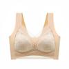 Plus Size Lace Lingerie Sports Bra - Wirefree, Seamless, Anti-Sagging Ice Silk Vest for a Slimmer Look
