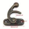 10PCS Antique Bronze Iron Padlock Hasp Hook Lock for Mini Jewelry Wooden Box with Screws Furniture Hardware