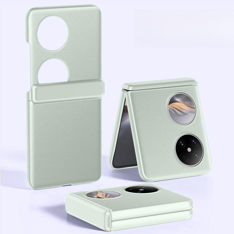 

Подходит для чехла для мобильного телефона Huawei Pocket2, пленка, интегрированный чехол с ощущением кожи, шарнир центральной оси 2-го поколения, складной, полностью закрывающий, женский кожаный чехол Huawei Pocket 2