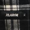 XLARGE Check Pattern Back Logo Long sleeve Flannel shirt XL black Men's Used