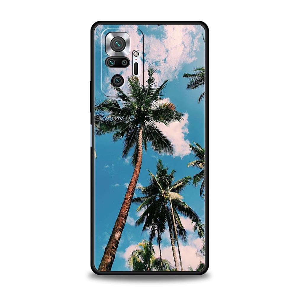 Coconut Palm Tree Phone Case For Xiaomi Redmi Note 14 13 12 5G 9S 9 10 11 Pro Plus 9T 14C 13C 12C 10C 9C 9A Soft Silicone Cover