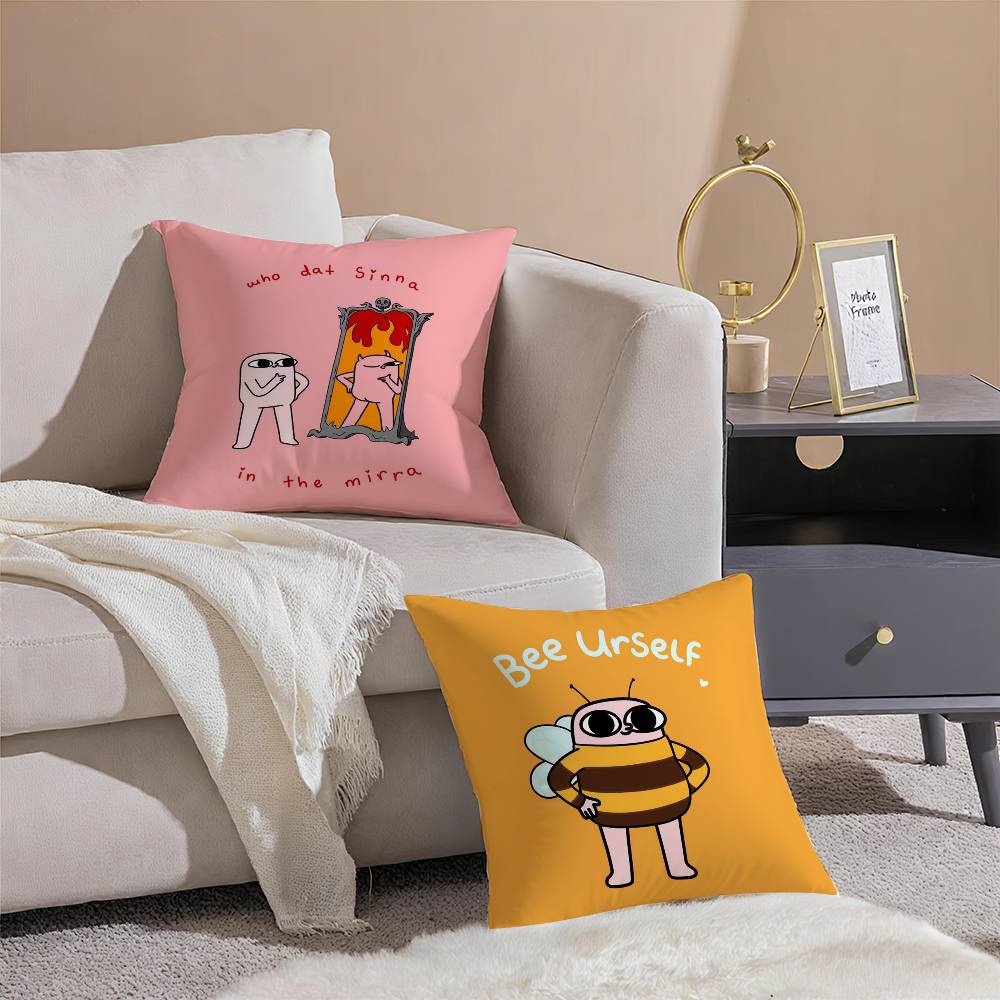 K-ketnipzS The B-Bean Pillow Case Comfort Sofa Bed Silky elegant Invisible zipper Decorative cushion cover