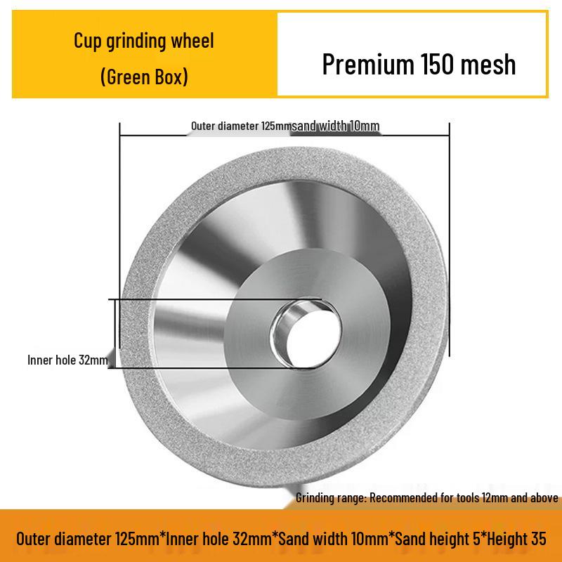 Alloy Diamond Grinding Wheel for U2 Grinder - Ideal for Tungsten Steel, Hard Alloy, Ceramic, and CBN.