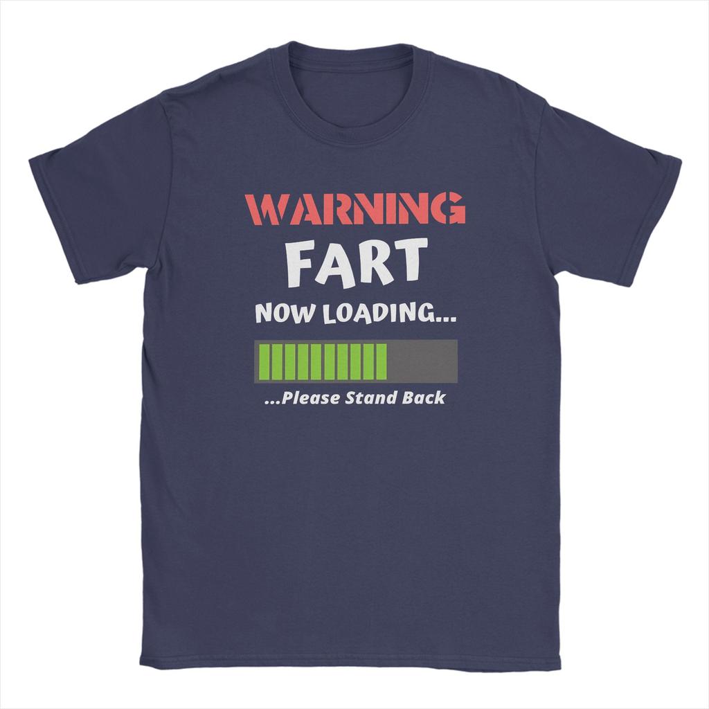 Warning Fart Now Loading TShirt Summer Harajuku T Shirts Unisex Cotton Breathable Oversized Tees Short Sleeves Vintage Tshirt