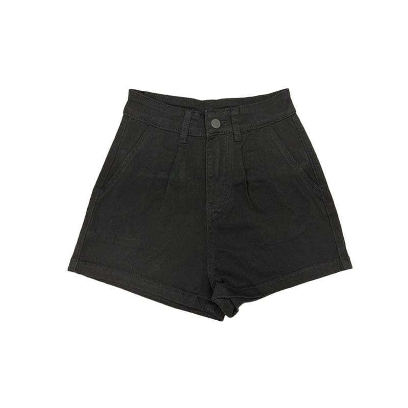 Li Li Apparel Women s Summer 2026 Old Money Style High-Waist Loose Denim Shorts L 53-58 kg