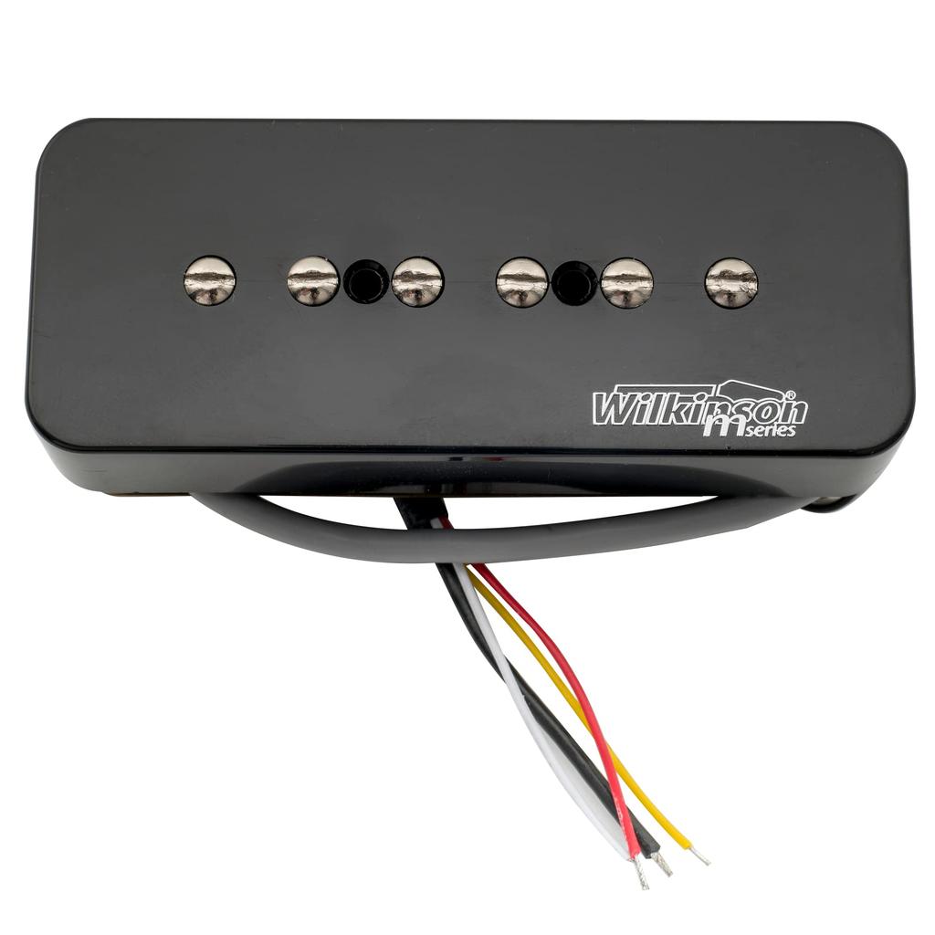 Wilkinson M Series Stack P90 Single Coil Humbucker for Electric Guitar Black Pickup, Size, SG/LP Neck,
