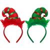Hair Hoop Cute Christmas Santa Elf Hat Children Adult Headband Gifts Cosplay Costume for Party