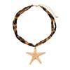 Adjustable Velvet Choker Necklace Heart Pendant Layered Chain Jewelry Alloy Conch Starfish Pendant Jewelry For Women