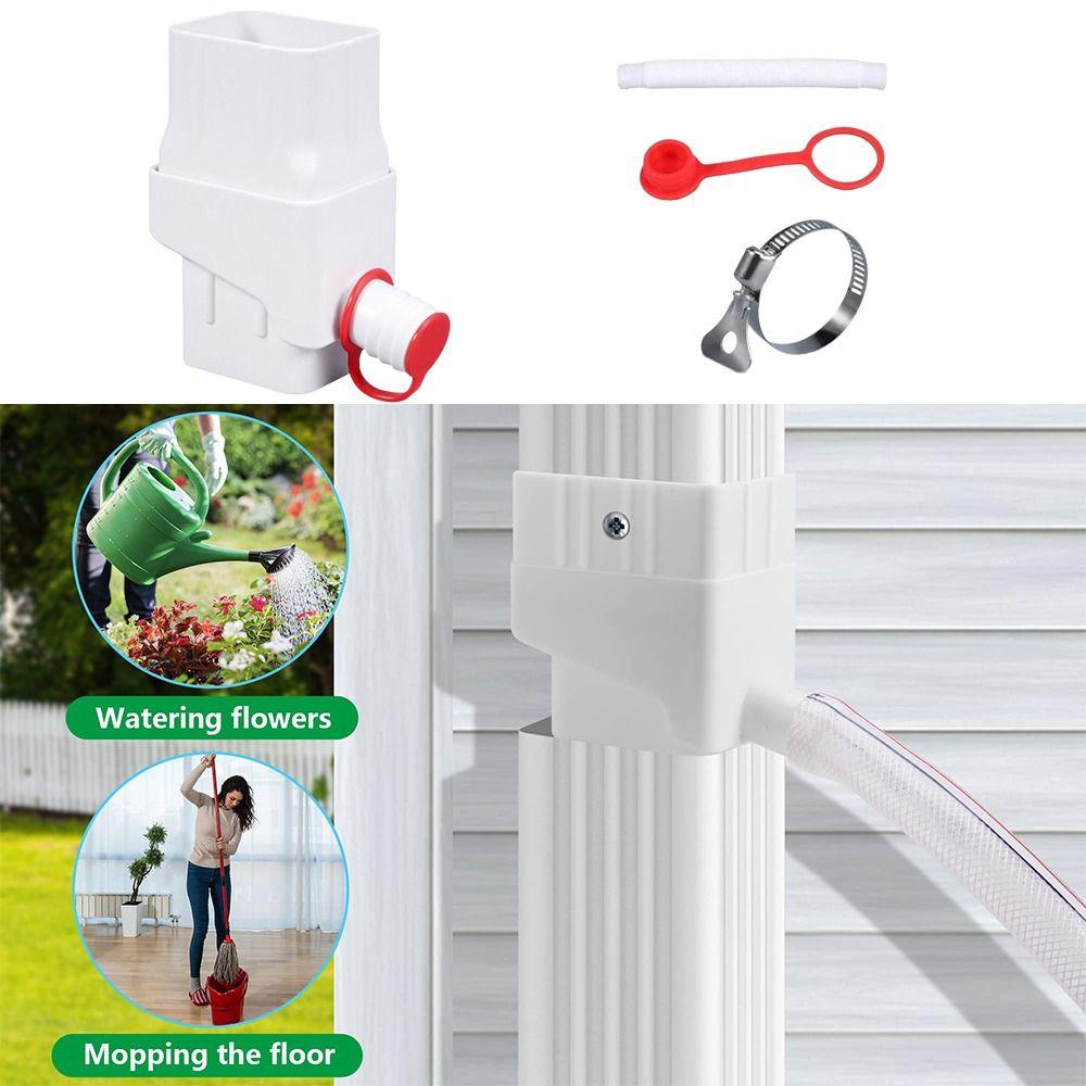 Easy Install Rain Barrel Diverter Kit Downspout Diverter System  Water Harvesting