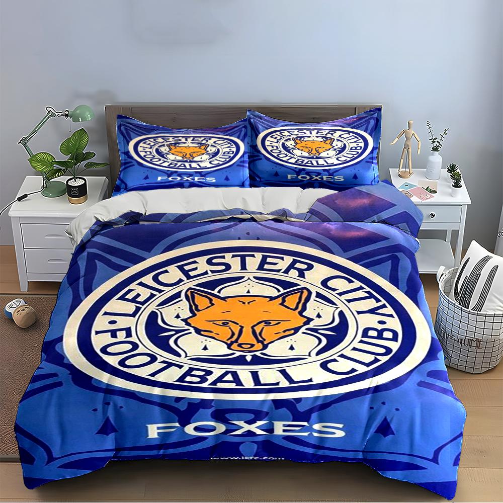 Set Biancheria da Letto Leicester City Football Club Set Biancheria da Letto (1 copripiumino, 2 federe, piumino non incluso)