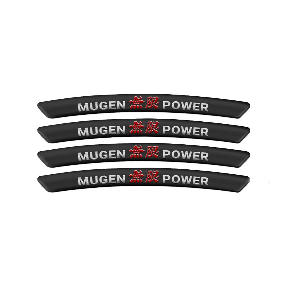 4Pcs Aluminium Logo Wheel Rim Sticker Emblem Badge For Honda Hrv Jazz Civic Pilot City Fit Odyssey Accord 7 Crv RR Spirior Mugen TP6