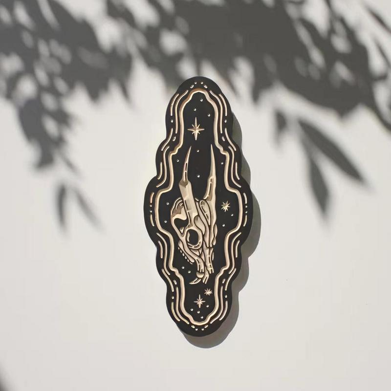 Boho Pediments Boho Decorations Minimalist Halloween Gothic Wall Art Versatile Exquisite Home Decor Wall Pediment For Coffee