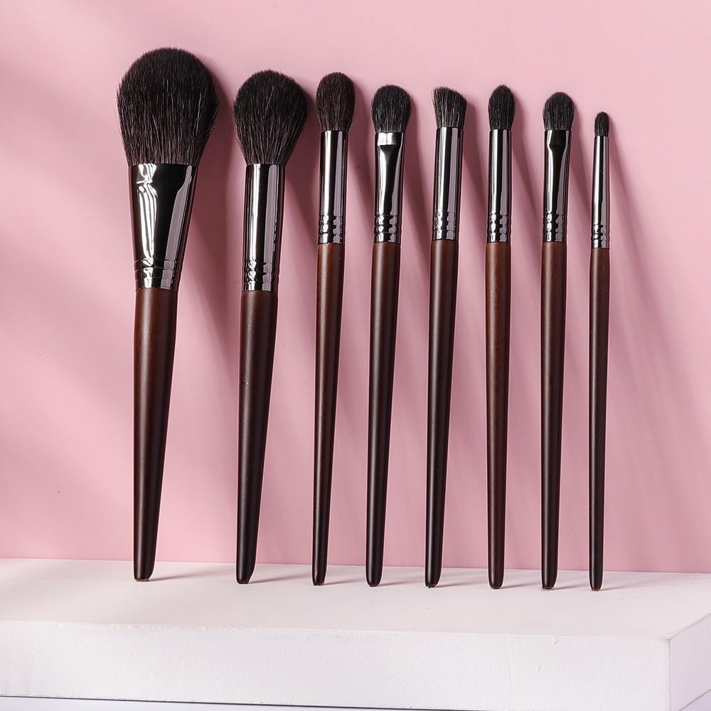 Mini Portable Travel Makeup Brush Set - Short Handle Beginner Eyeshadow Brushes