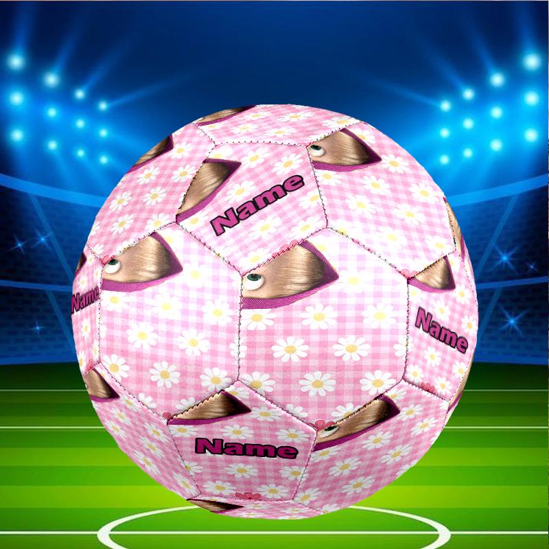 Custom Name Personalized Masha and The Bear-A Print Size 5 Soccer Ball Training & Match Football, for Team, Kicking, Gift for Football Enthusiasts