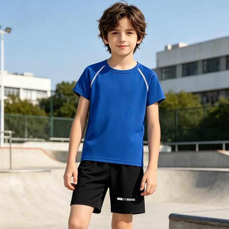 2-piece children's summer mesh quick drying sports set