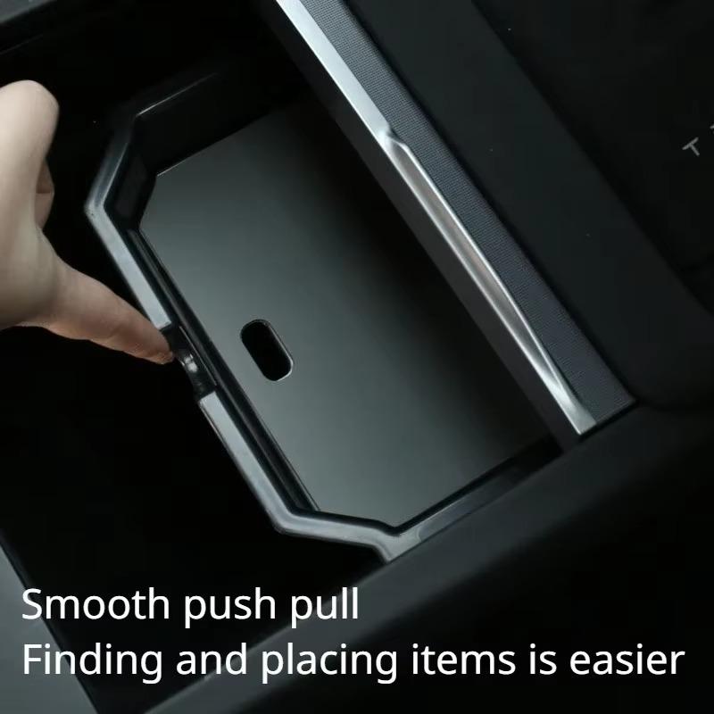 Ice Crystal Storage Box for Tesla Model 3 Highland Model Y Launch 2025 Central Control Armrest Box Storage Organizer Accessories