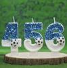 Creative Football Birthday Candle for Cake Decoration, DIY World Cup Party, First Birthday Celebration