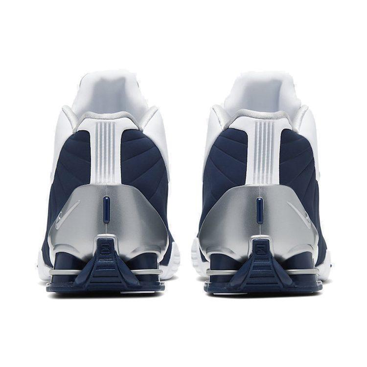 Nike Shox BB4 White Silver Navy AT7843-100