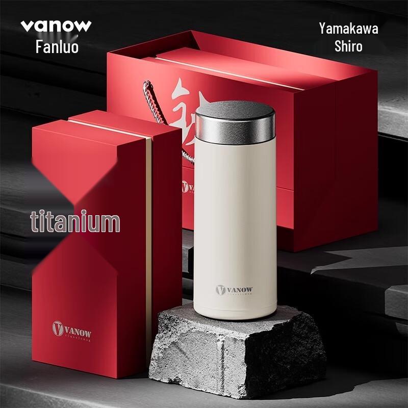 Vanow Pure Titanium Simple Straight Cup 350ml