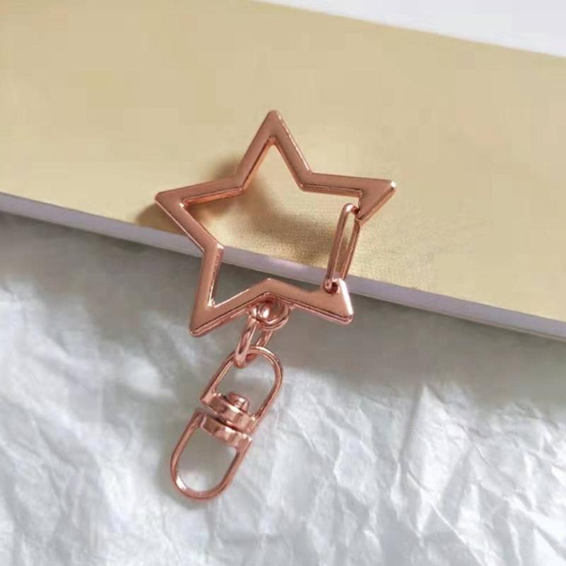 10PCS Star Shape Keychains Unique Figure 8 Designs Alloy Texture Suitable for Fashion Enthusiasts and Gift Lovers