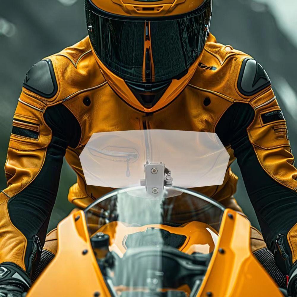 Clip On Motorcycle Windshield Adjustable Motorcycle Wind Screen  Racing Bike