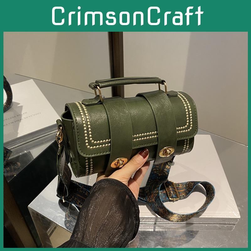 Small Rectangular Pu Bag For Women With Lock Closure And Smartphone Pocket For Daily Use