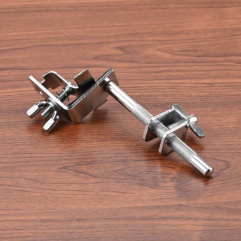 Drum Hoop Mounted Cowbell Holder Clip Metal Cowbell Clamp Percussion Drum Accessory Adjust a Cowbell Up or Down