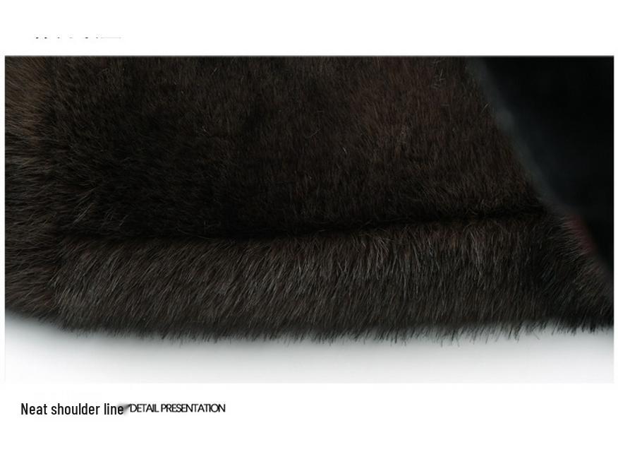 2025 Men's Winter Mink Fur Jacket: Stand Collar, Stylish & Casual Coat for Young and Middle-Aged Men