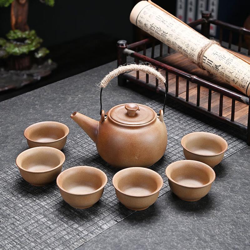 Chinese Ceramic Tea Set with Charcoal Stove