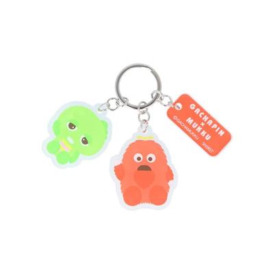 Sunstar Stationery S8347603 Gachapin Mook Key Holder, Acrylic, A-Pattern, a Pattern