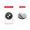 For BMW 5SE28 1/4/7Pcs Car Hood Front Rear Trunk Emblem Steering Wheel Sticker Hub Center Cap For BMW F18 F10 E64 E63 E60 E52 E83 E46 E92 E90