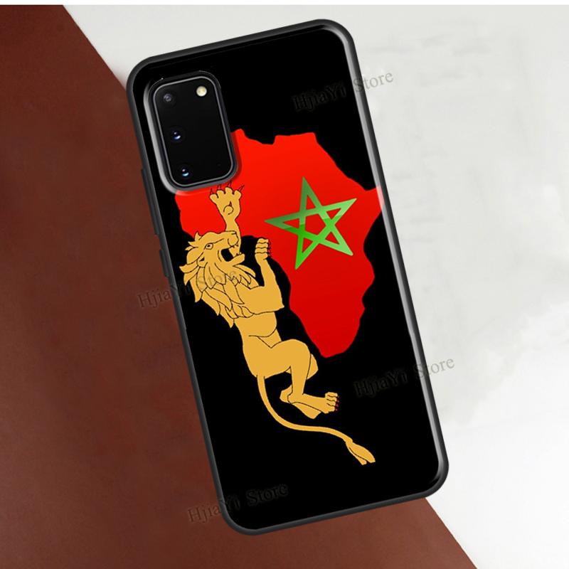 Marocco Maroc Bandiera Marocchina Cover per Samsung Galaxy S22 Ultra S21 S20 FE Note 20 S8 S9 S10 Note 10 Plus Custodia per telefono