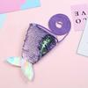 Sundries Bag Mermaid Tail Sequin Coin Purse Fish Tail Kids Cartoon Wallet  Children