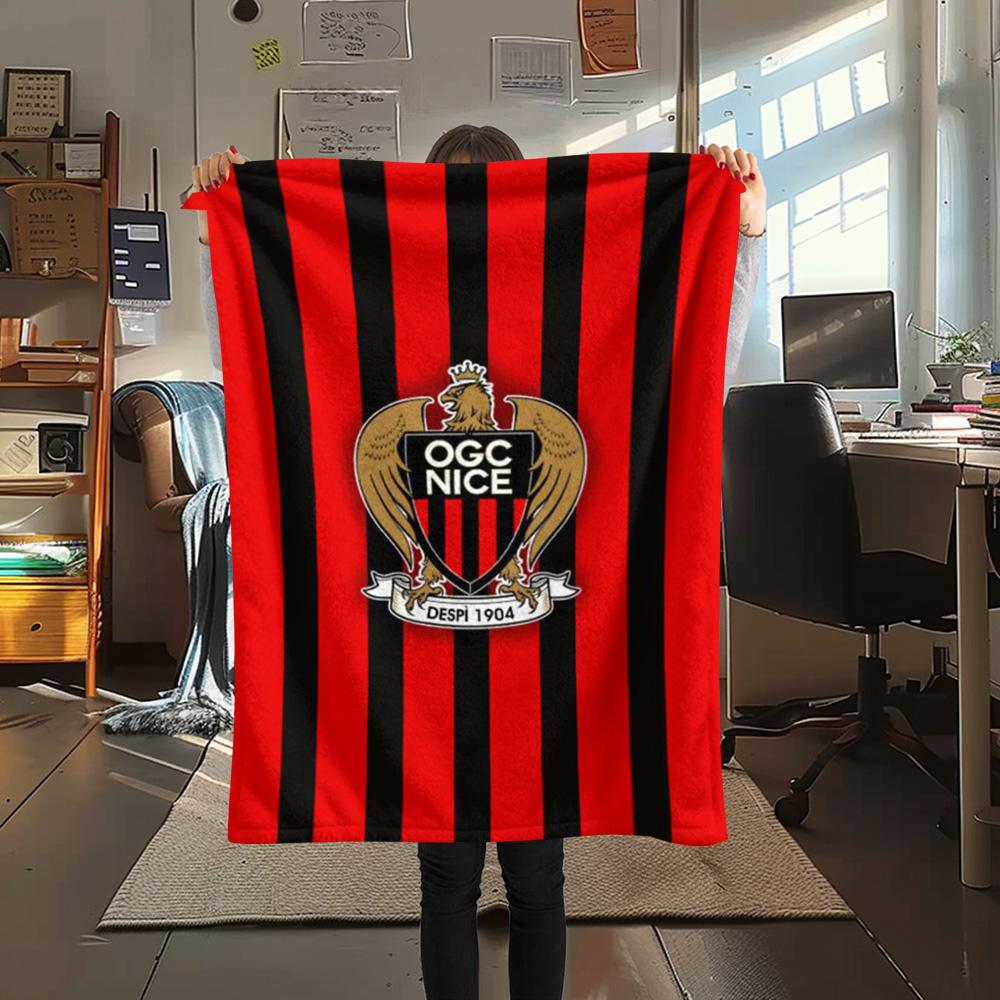 

1Pc OGC Nice Print Flannel Blanket High Quality Warm Comfortable Cover for All Seasons Perfect for Gifts Home Decor 80cm x 120cm